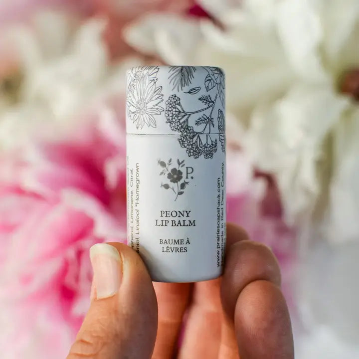 Peony Lip Balm - Infused with Heirloom Peony Petals