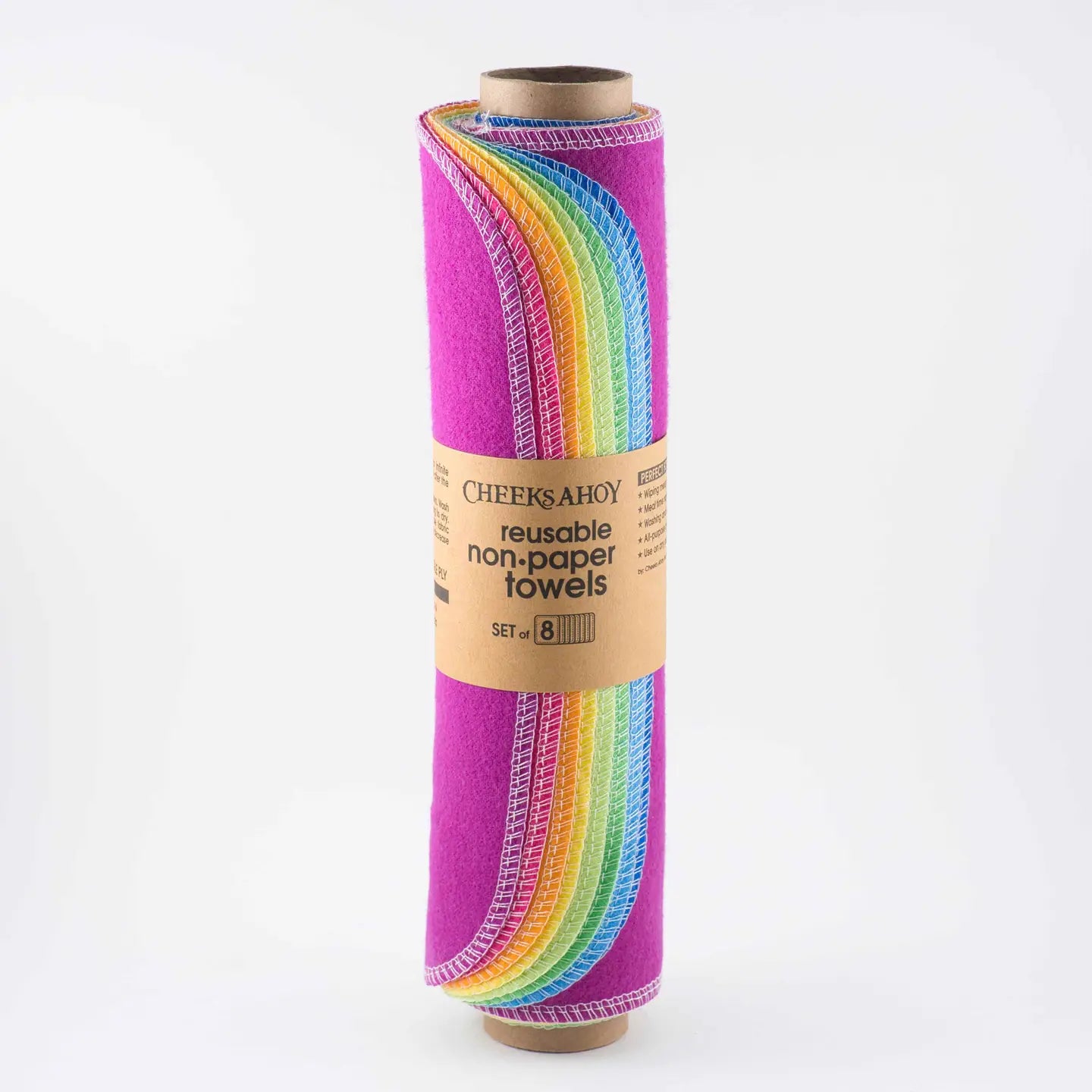 Pre-Rolled Reusable Non-Paper Towels