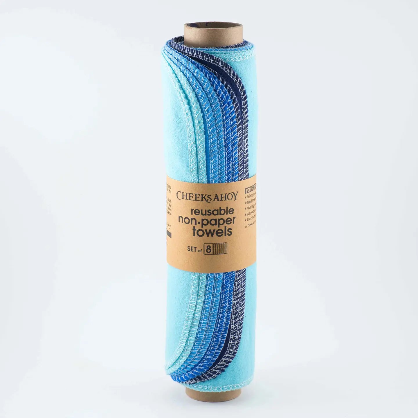 Pre-Rolled Reusable Non-Paper Towels