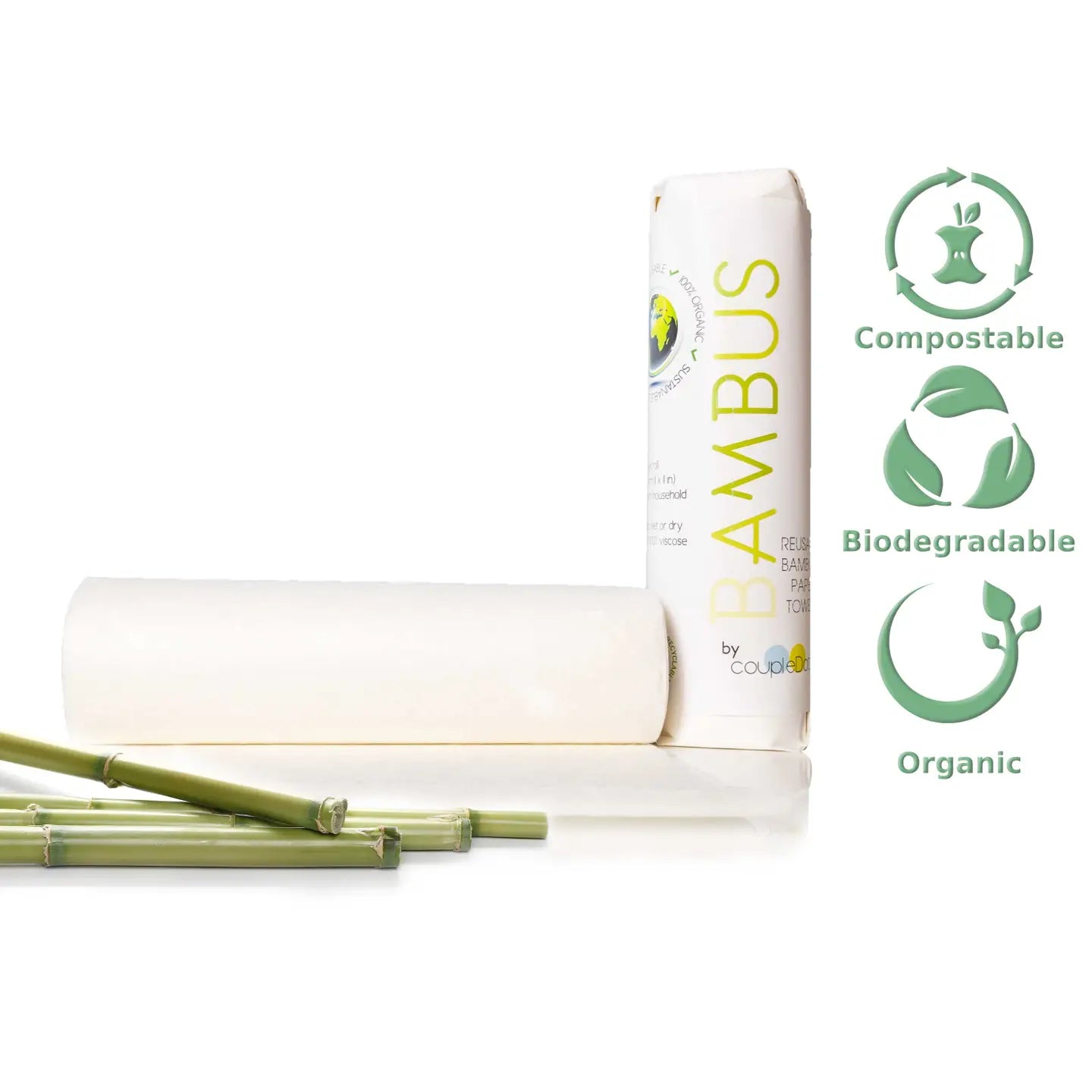 Bamboo Reusable Organic Paper Towel
