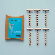 Biodegradable Wheat Straw Razors, 6 pack