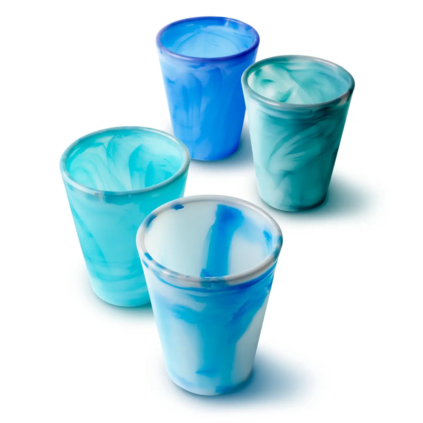 Stackable Silicone Ocean Cup (20 oz), 4 Pack