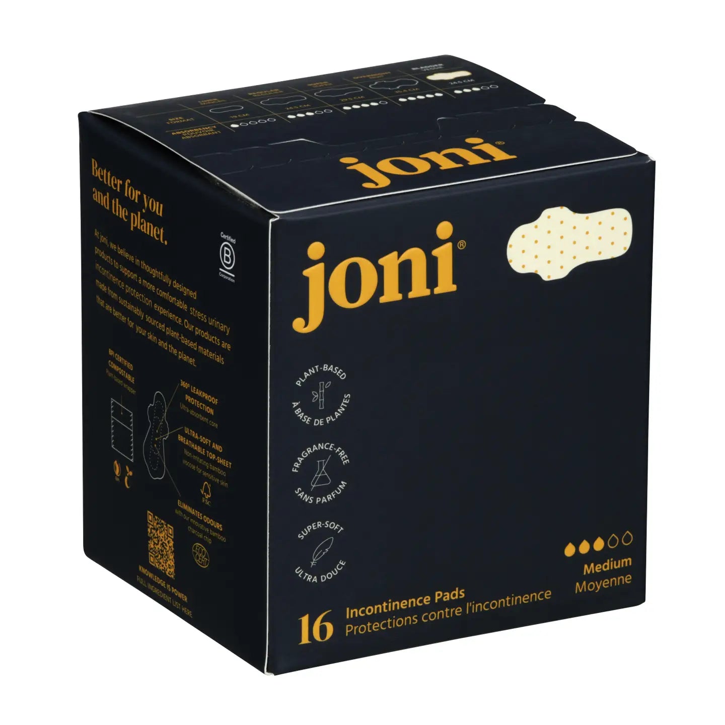 Joni Bamboo Incontinence Pad (Medium)