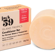 Jack 59 Island Tropics Conditioner Bar for Weak or Treated Hair
