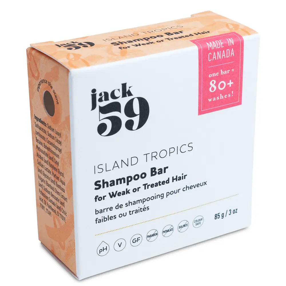 Jack 59 Island Tropics Shampoo Bar Fresh Coconut Scent