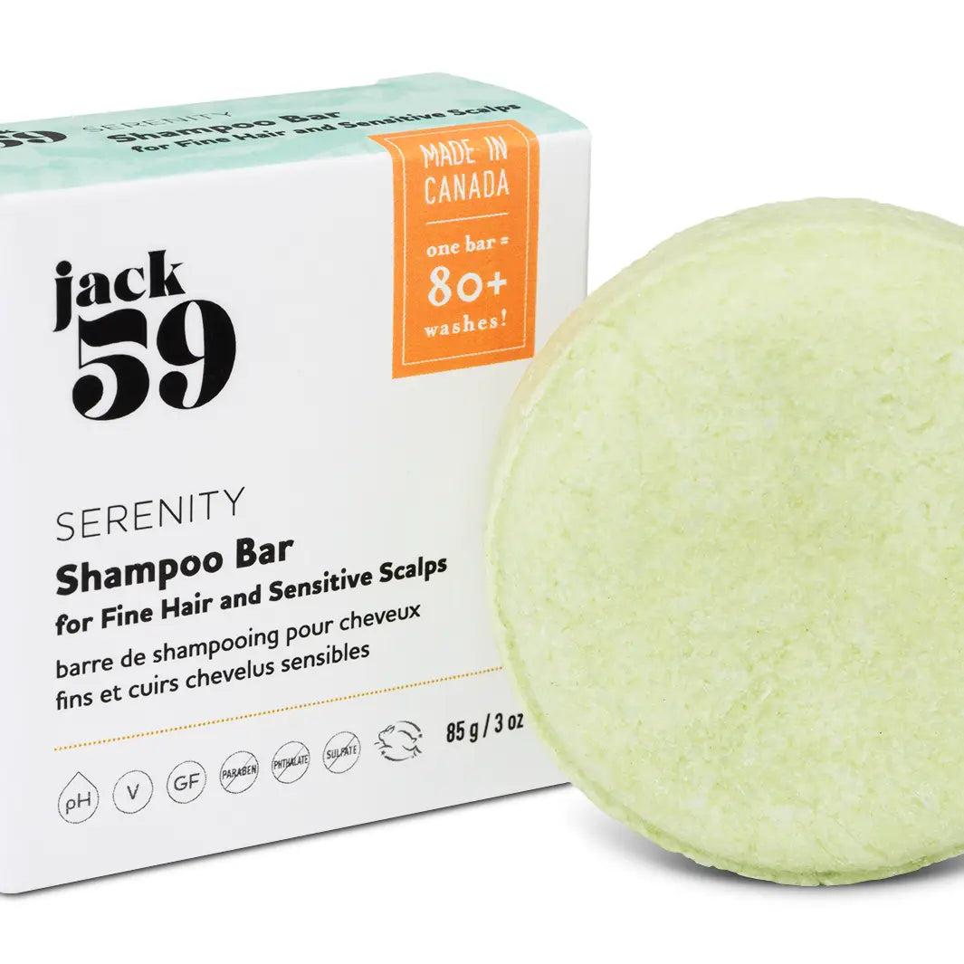 Jack 59 Serenity Shampoo Bar for Fine Hair & Sensitive Scalps