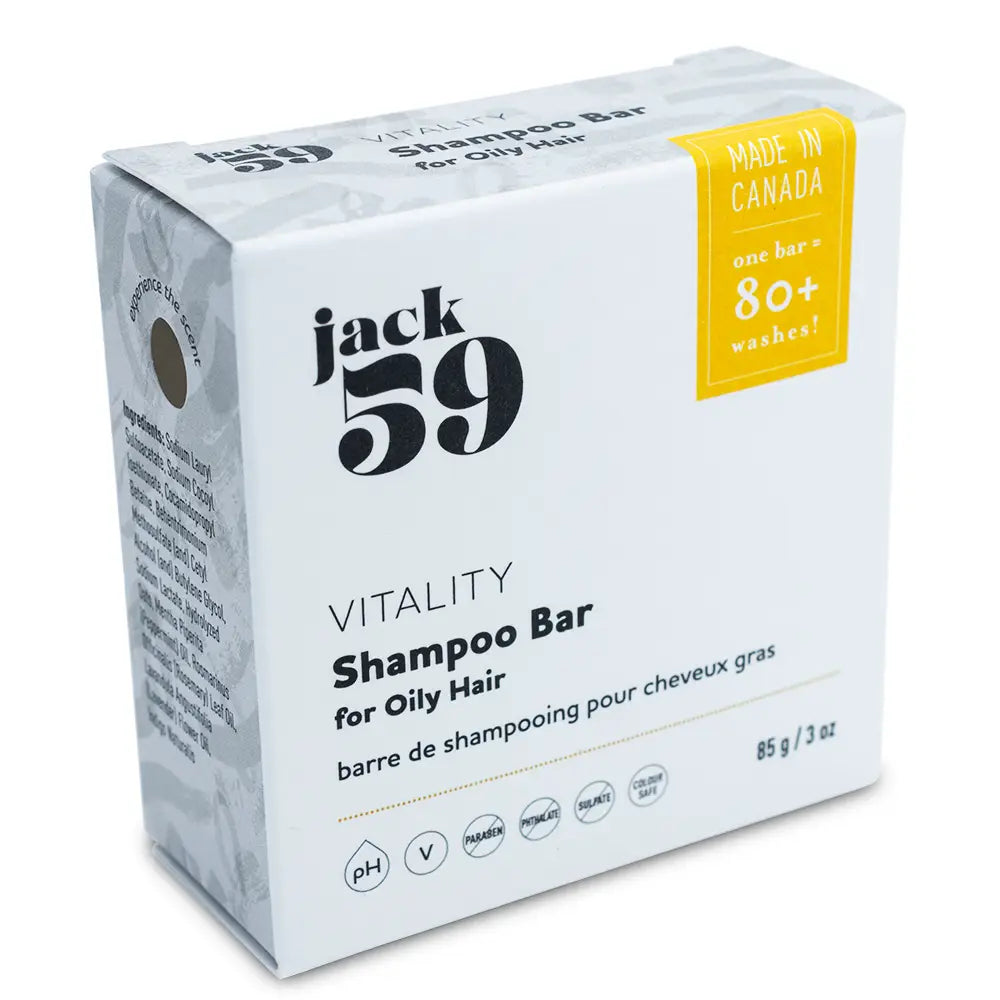 Jack 59 Vitality Shampoo Bar for Oily Hair