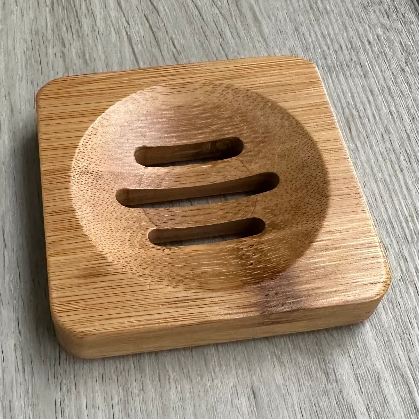 Square Bamboo Soap Dish