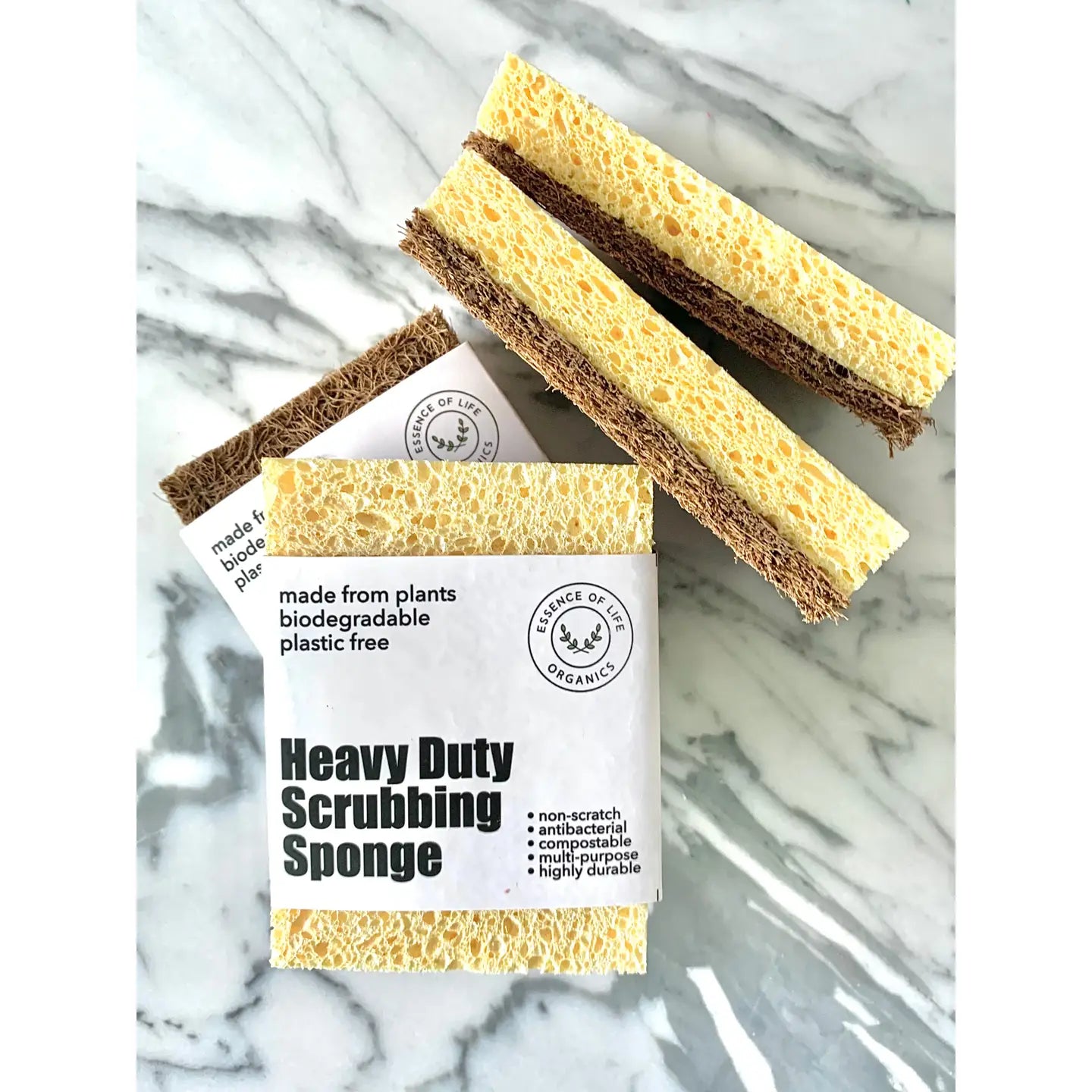 Compostable Heavy-Duty Scrubbing Sponge