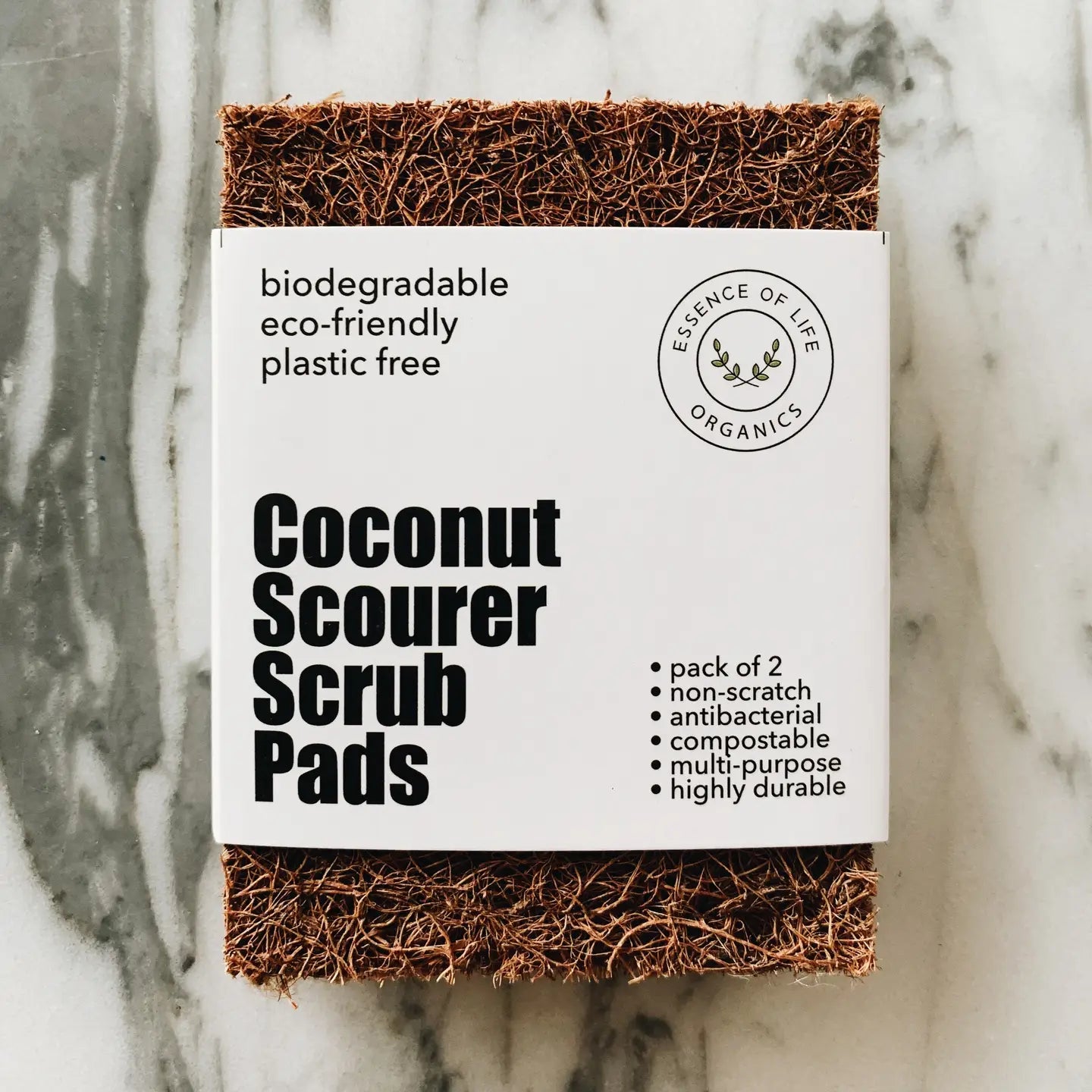 Coconut Scourer Scrub Pads, 2 Pack