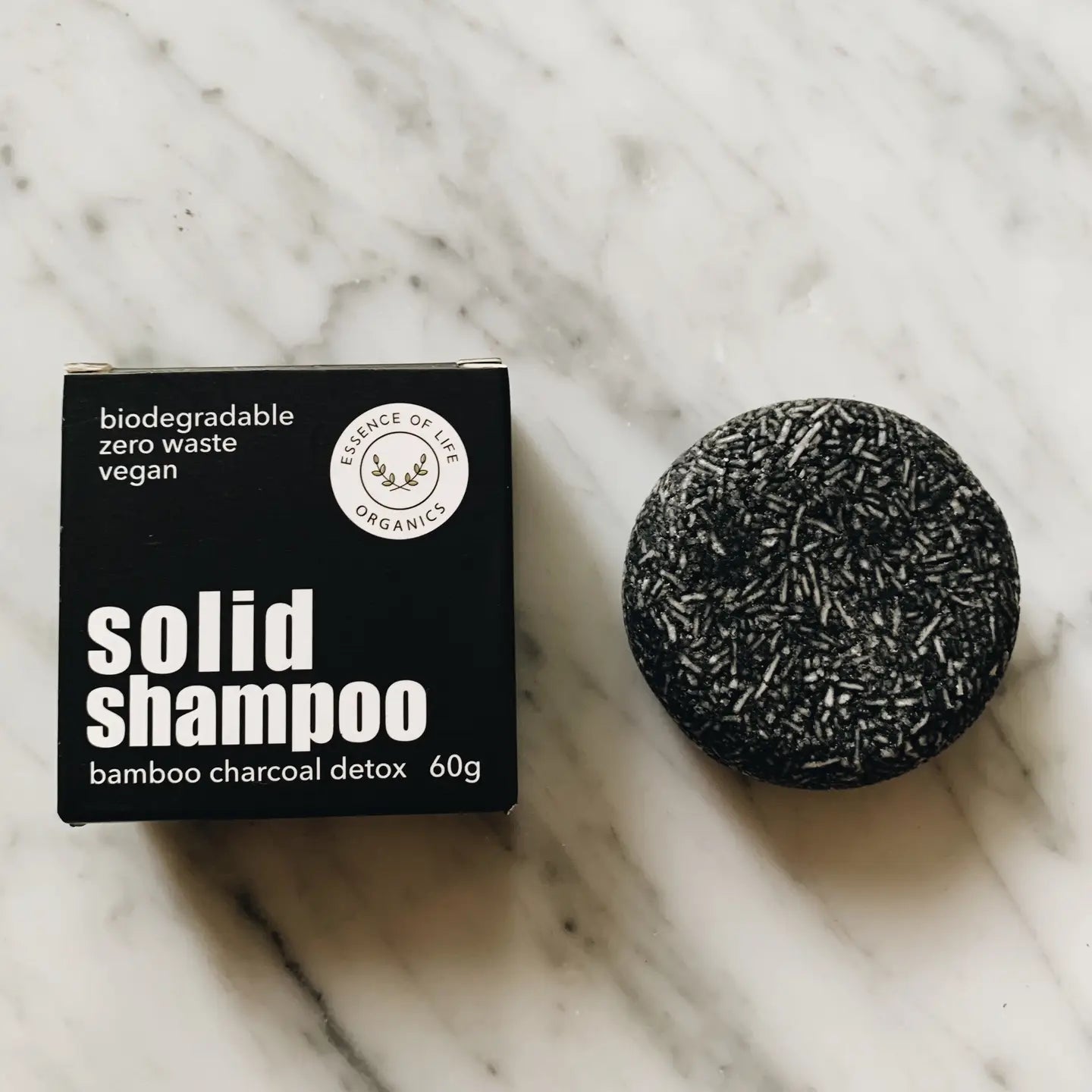 Solid Shampoo Bar Bamboo Charcoal Detox