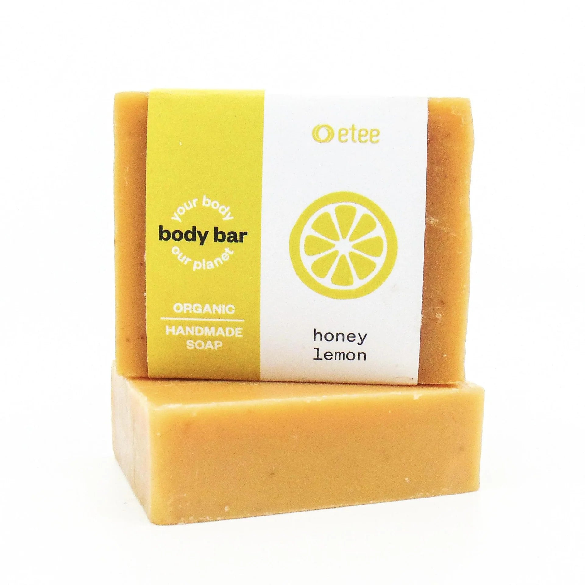 Honey Lemon Body Soap Bars, 2 Pack