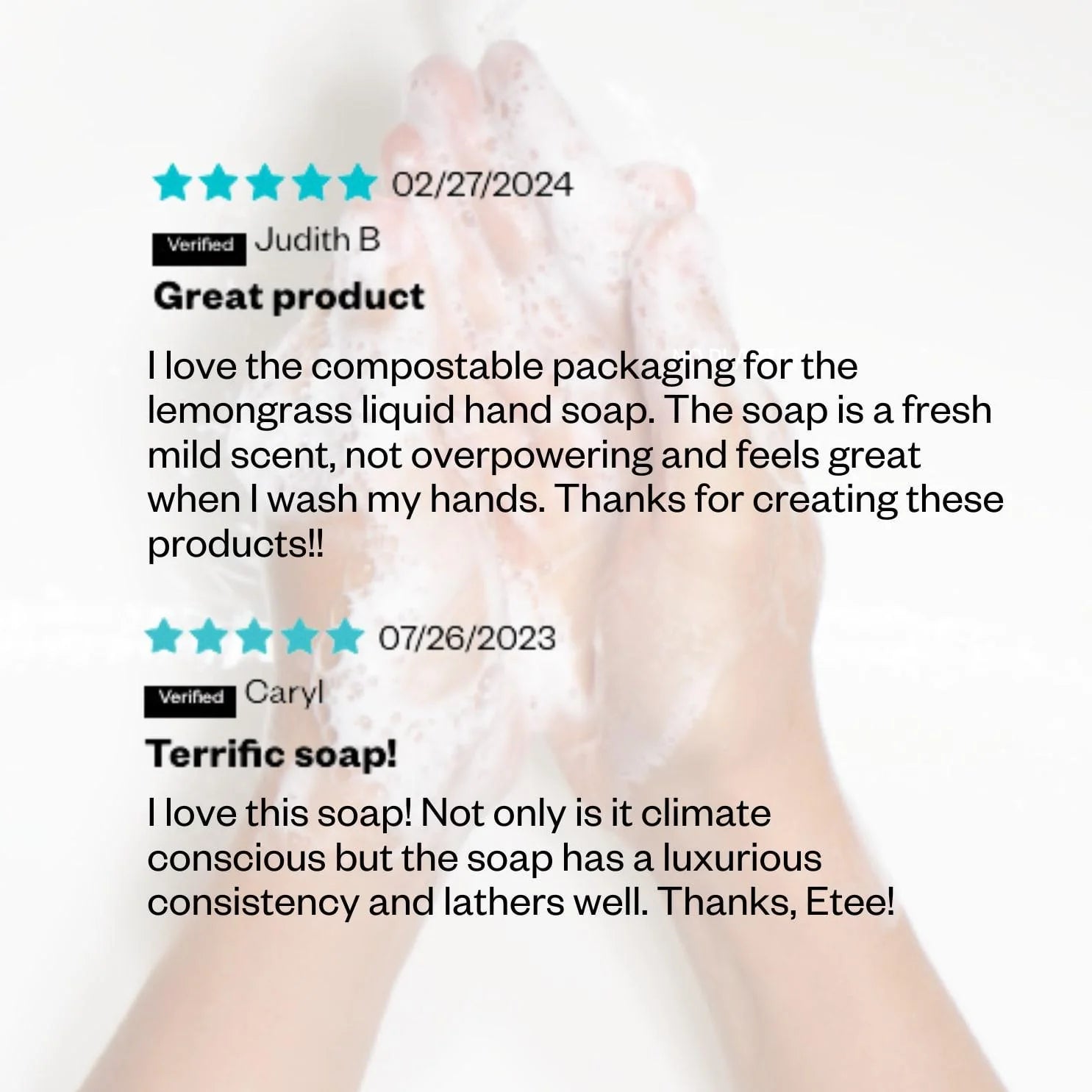 Lemongrass Liquid Hand Soap Concentrate