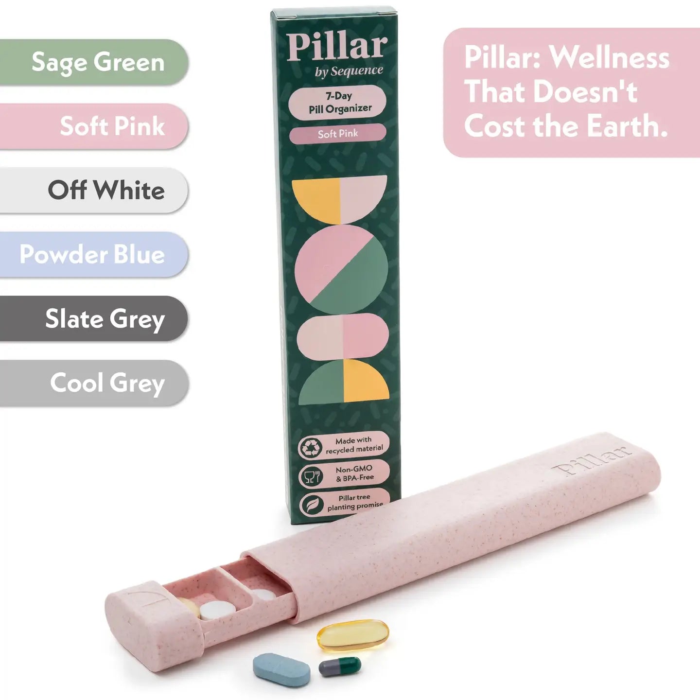 Pillar 7-day Pill Organizer