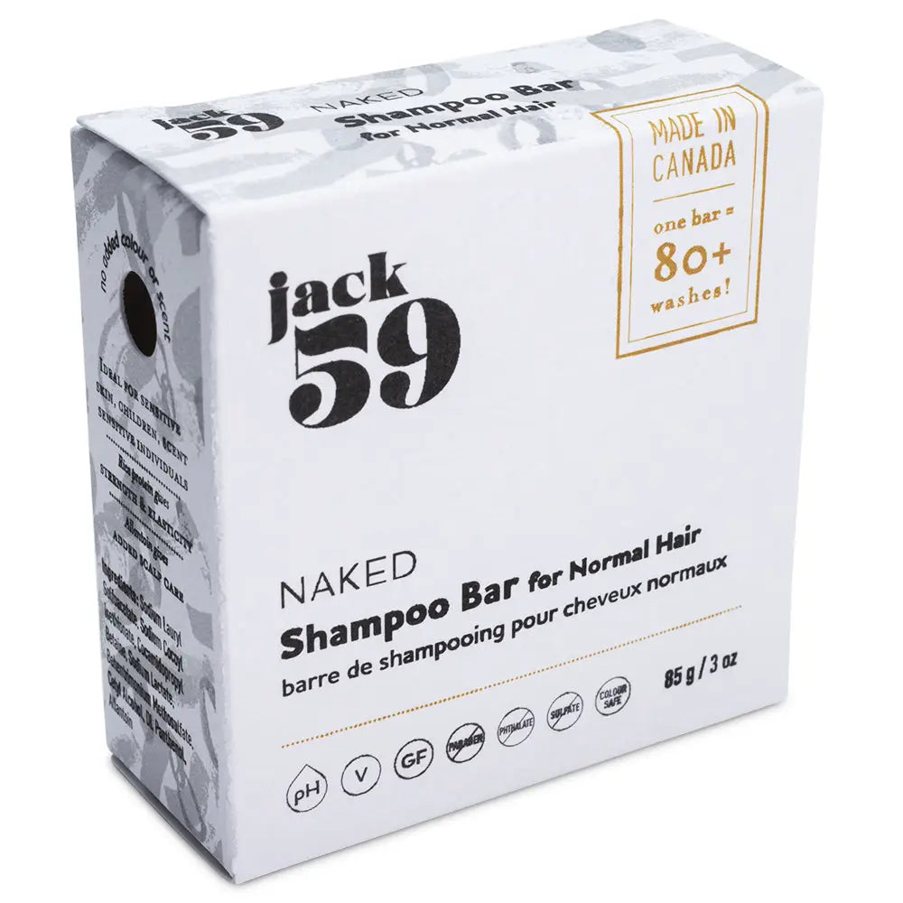 Jack 59 Naked Shampoo Bar (scent free)