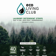 Eco Living Club Hypoallergenic Laundry Detergent Strips (40 loads)