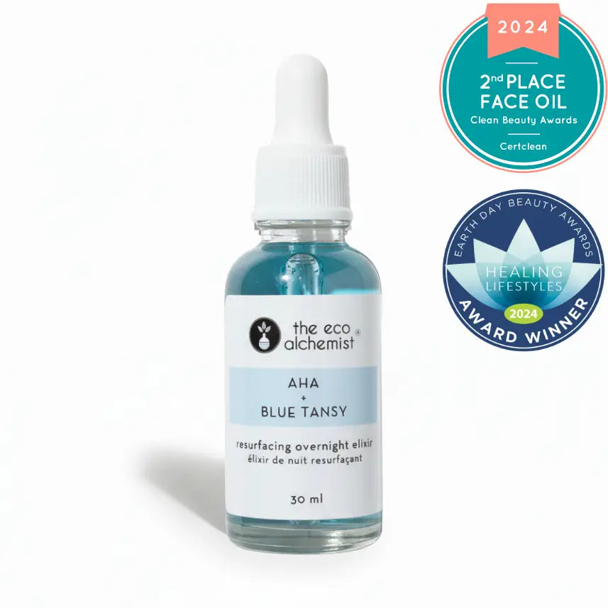 Aha + Blue Tansy Resurfacing Overnight Elixir