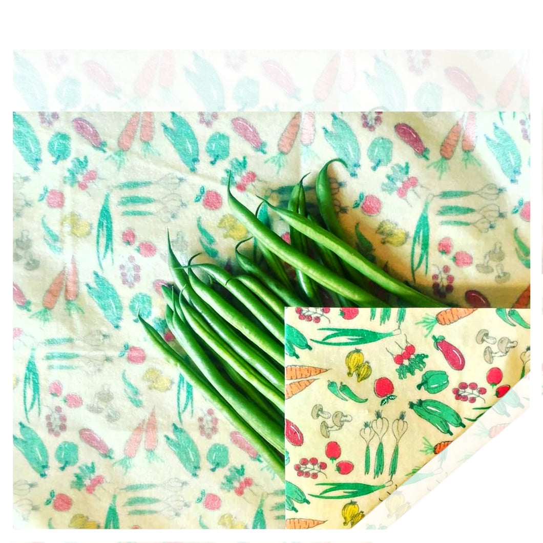 Medium Beeswax Wraps, 3 Pack