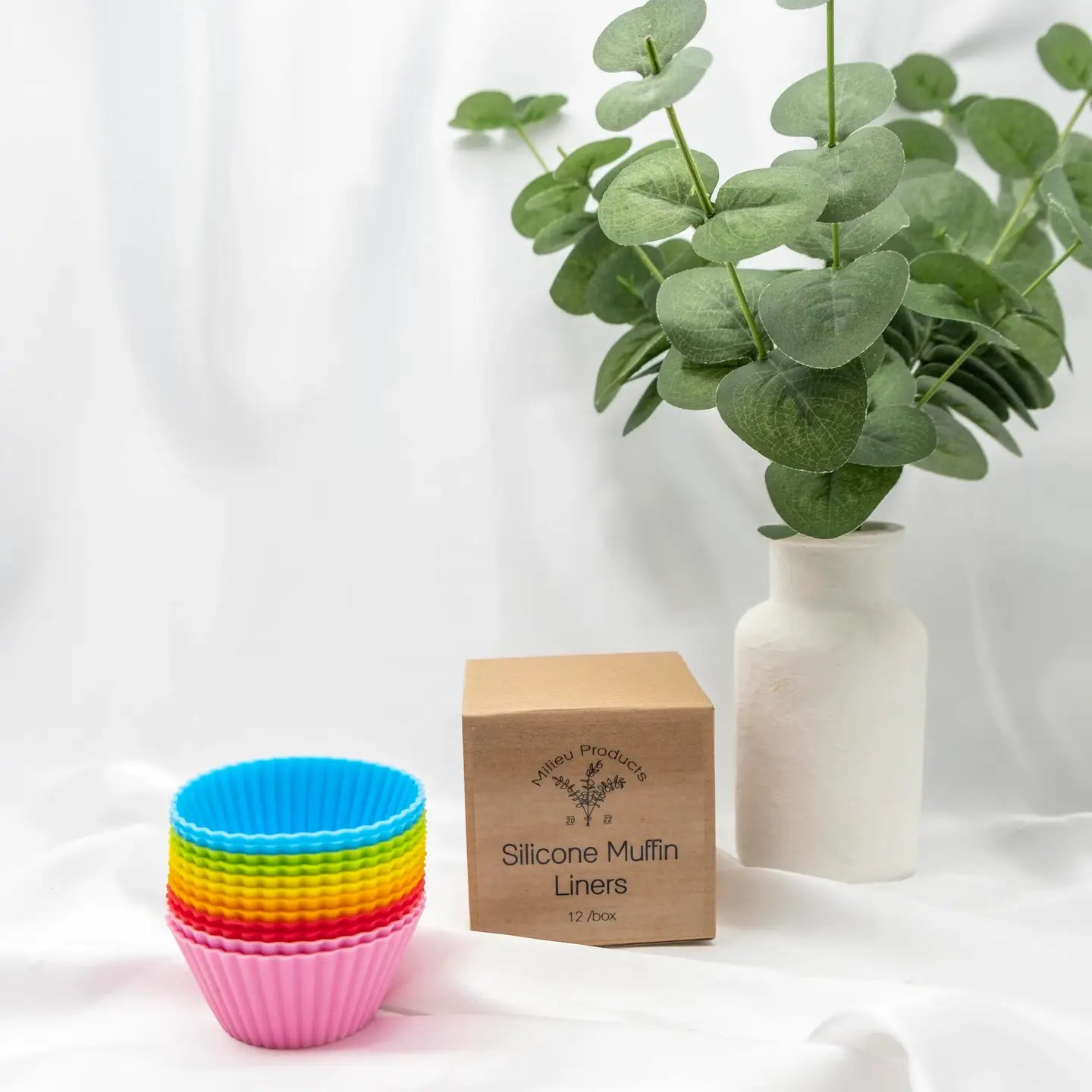 Silicone Muffin Liner, 12 Pack