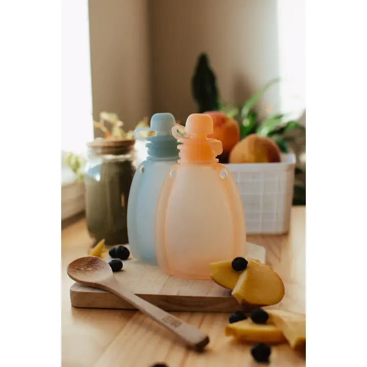 Silicone Baby Food Pouch, 2 Pack